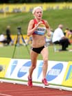 Calli Thackery in the under-20s 3000 metres, 2012 Samsung Diamond League, Birmingham.